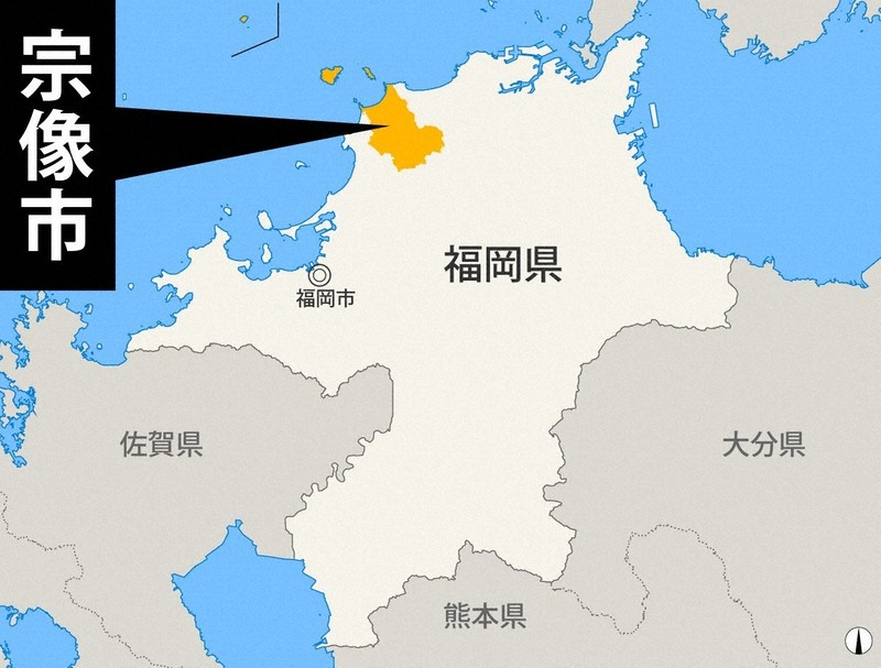 「トラックが横転」と通報　福岡・宗像で6台絡む事故、4人けがか