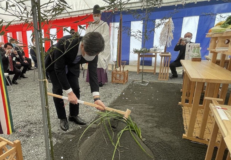 新複合施設 工事始まる プラザボウル跡地 静活が起工式 静岡 毎日新聞