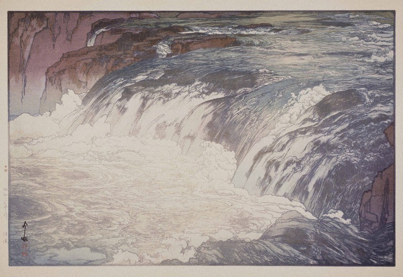 東京都美術館　出品絵画 【幻想】 目は語る：2月 東京都美術館「没後70年 吉田博展」 心に