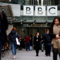中国で国際放送の放映が不許可になったBBCの本部＝ロンドンで2020年1月29日、ロイター
