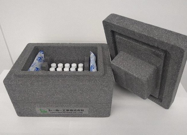 堺市が民間企業と共同開発したワクチン低温輸送容器「Sakai-BOX」=同市提供