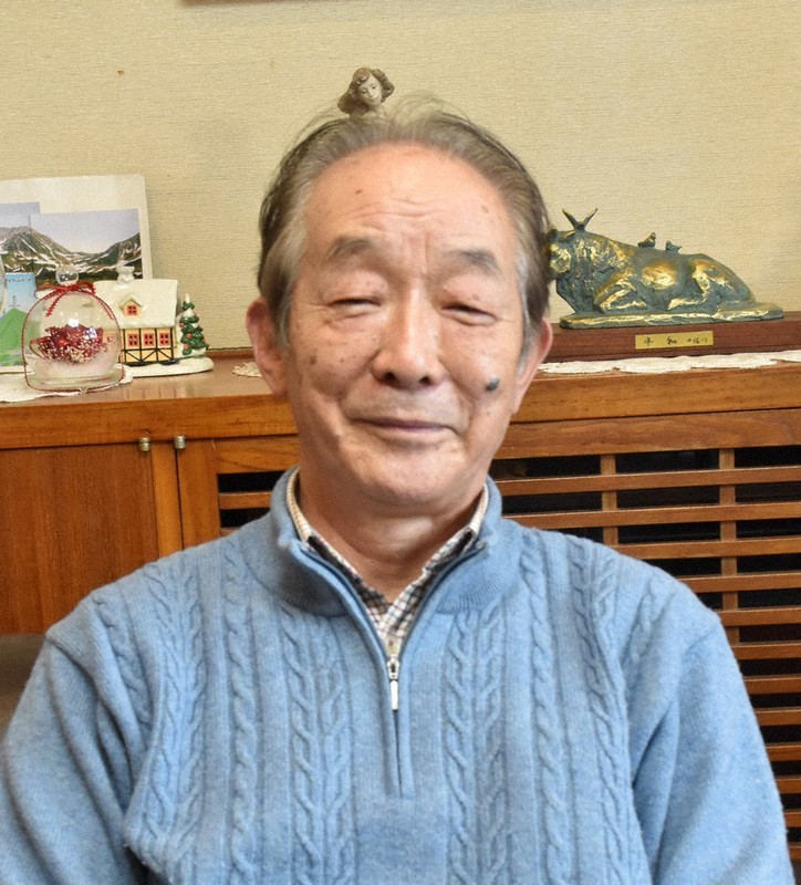 「柴田高校野球部を甲子園に送る会」の元副会長、飯淵雅高さん＝柴田町で２０２１年２月１９日、面川美栄撮影