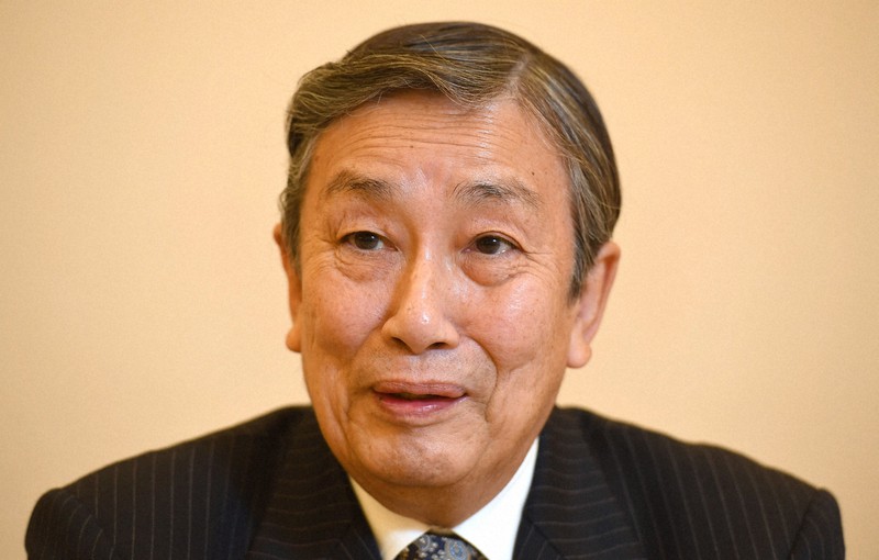 二月大歌舞伎の「熊谷陣屋」について語る中村歌六さん=東京都中央区で2021年2月12日、藤井太郎撮影