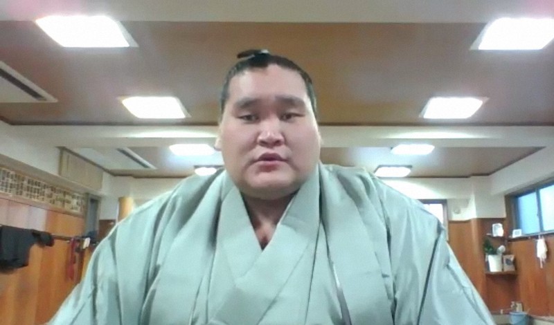 大関復帰が懸かる春場所へ意欲を語る照ノ富士=2021年3月1日