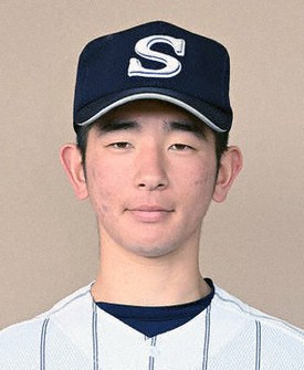森元亨介選手(2年)=広島県三次市のみよし運動公園野球場で、猪飼健史撮影