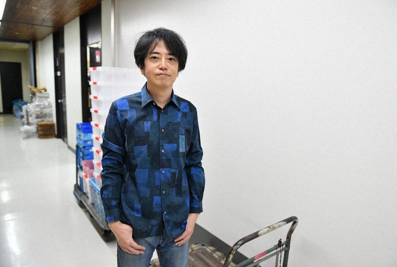 作家の中村文則さん=東京都千代田区で、宮間俊樹撮影