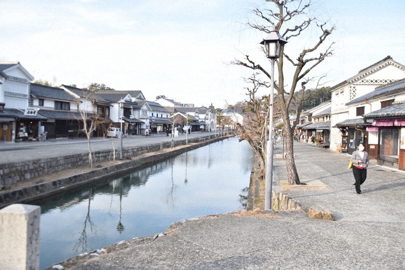 カメラの設置が検討されている岡山県倉敷市の美観地区=同市本町で2021年2月5日午後3時43分、益川量平撮影