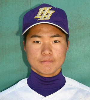 東播磨の直井千洋選手(1年)=兵庫県稲美町で、望月亮一撮影