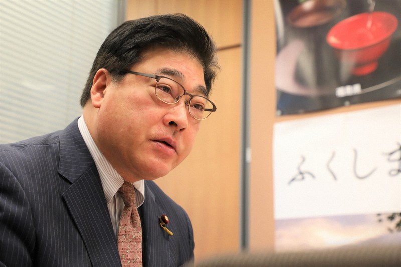 菅家一郎氏=岡本同世撮影