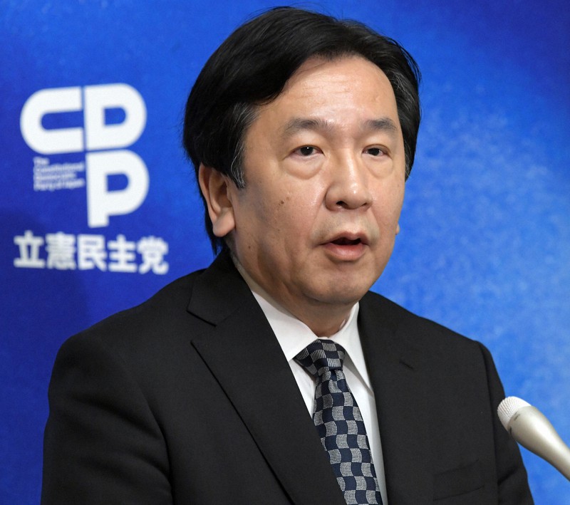東日本大震災から10年を迎え、記者会見する立憲民主党の枝野幸男代表=国会内で2021年3月11日午前10時37分、竹内幹撮影