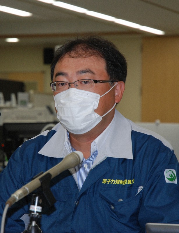 抜き打ち検査を実施した渡辺健一所長=新潟県柏崎市三和町の柏崎刈羽原子力規制事務所で2020年8月25日、内藤陽撮影