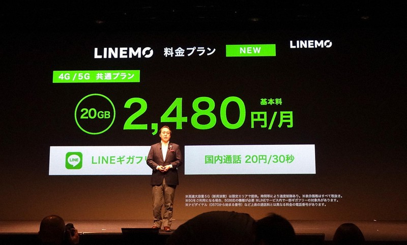 3社の中で最初にサービスを開始したソフトバンクのラインモ