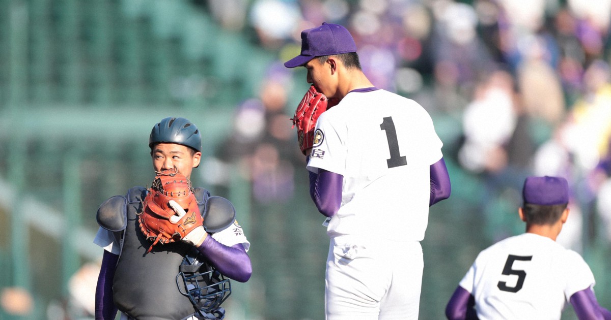 身長差30センチ 天理・達の快投導く政所の配球 選抜高校野球 | 毎日新聞