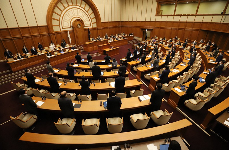 大阪府市の広域行政一元化条例案を賛成多数で可決した大阪市議会=大阪市北区で2021年3月26日午後4時44分、大西達也撮影