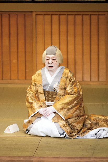 わざおぎ登場：息絶える前のせりふ鋭く 尼ケ崎閑居の場で明智