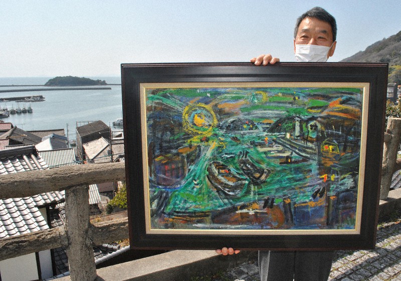 油絵ふるさとの海