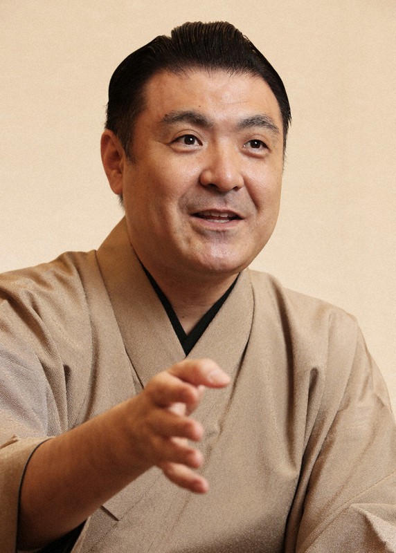 「小鍛冶」への意気込みを語る竹本織太夫=大阪市中央区で2021年3月17日、菱田諭士撮影