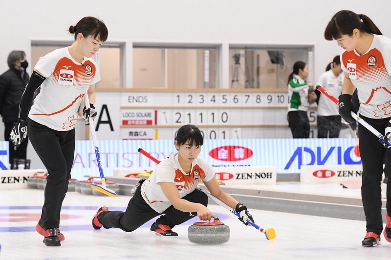 2021年2月に北海道稚内市で行われた日本選手権で試合に臨むチーム富士急=©JCA IDE