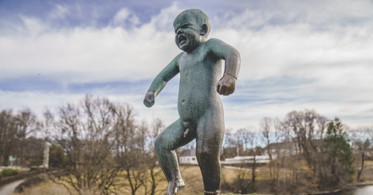 Vandals damage famous Norwegian baby statue in Oslo park The Mainichi