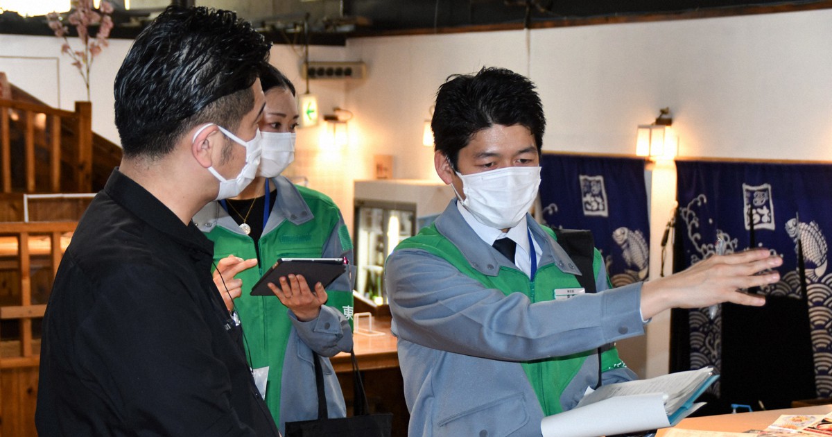 東京都 「まん延防止」で職員が飲食店見回り 感染対策チェック