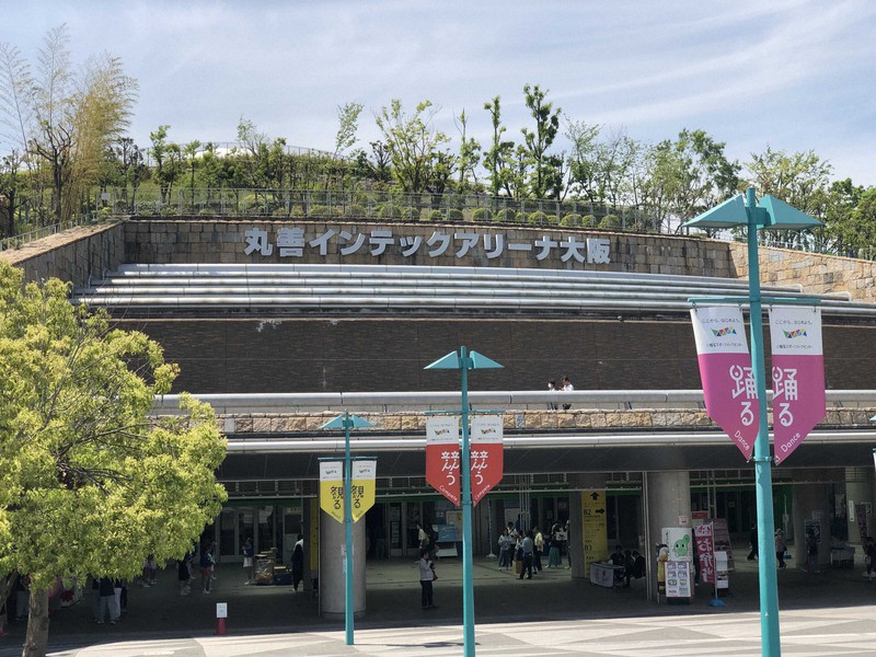 丸善インテックアリーナ大阪=2019年5月、石川直人撮影