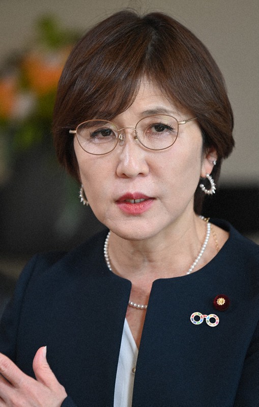稲田朋美氏=宮間俊樹撮影