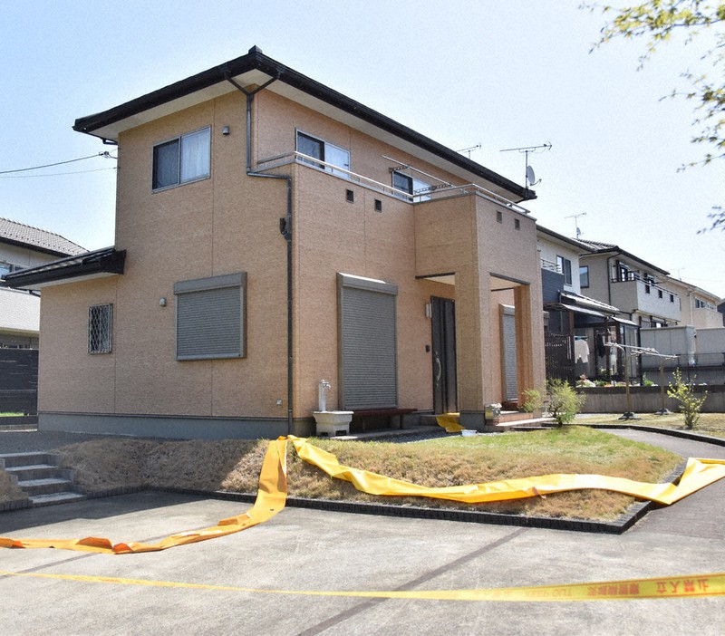 永山善一さんの遺体が見つかった住宅=茨城県東海村船場で2021年4月19日、森永亨撮影
