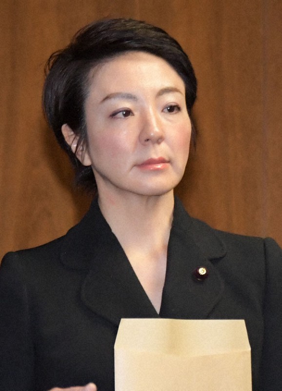 河井案里・元参院議員=2020年3月10日午後0時4分、川田雅浩撮影