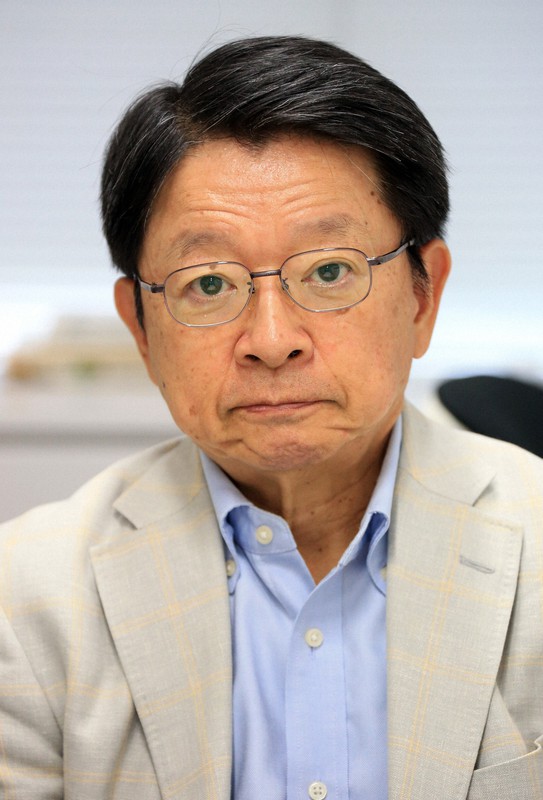 片山善博元総務相=東京都千代田区で2019年7月8日、梅村直承撮影