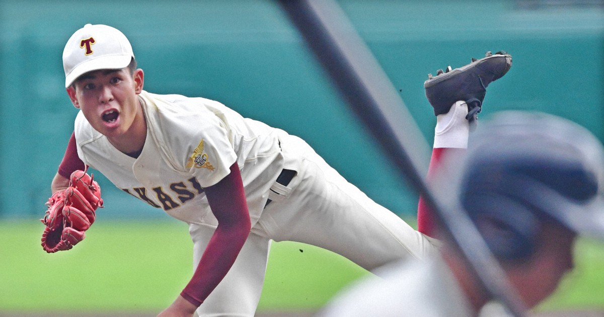 富山県　高岡商業高校野球部　公式試合用ユニフォーム＆ベーTセット　高校野球 球児はいま：「北陸の剛腕」と呼ばれた高岡商左腕 苦しみつかんだ150