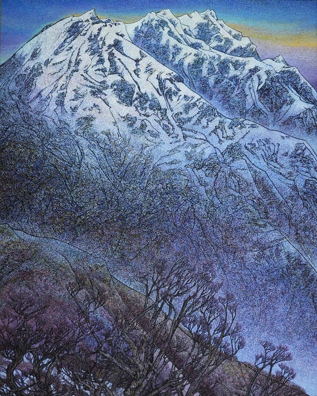◇大野百樹◇「富士」◇6号◇真作保証◇共シール