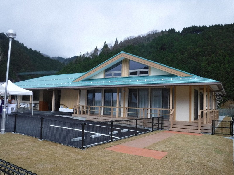 完成した小規模居宅施設「もみじの里」=奈良県天川村洞川で、高田房二郎撮影