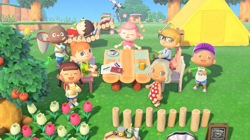 人気ソフト「あつまれ どうぶつの森」の画面=任天堂提供