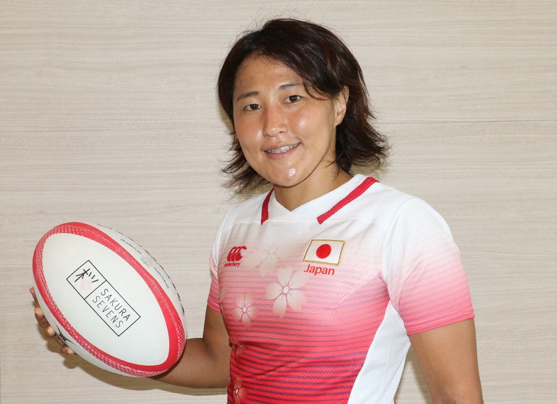 ラグビーの7人制女子日本代表候補の中村知春選手=日本ラグビー協会提供