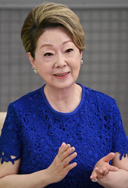 映画「ブルーヘブンを君に」で初主演した歌手の由紀さおりさん=名古屋市中区で2021年4月23日、兵藤公治撮影