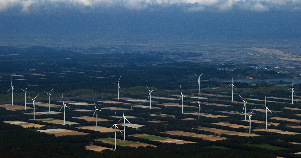 読む写真：青森の農地に国内最大の風力発電所 風車38基、9万世帯分の 