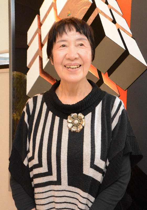 田中稔子さん=広島市東区で、池田一生撮影