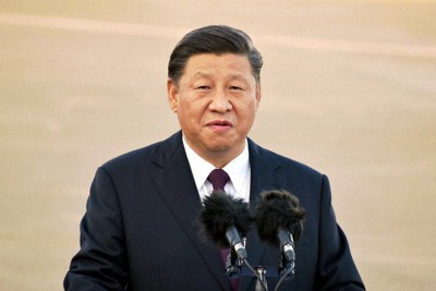 習近平国家主席＝福岡静哉撮影