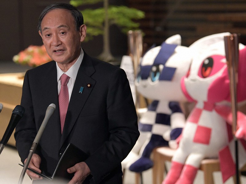 菅義偉首相=首相官邸で2021年5月21日午後6時50分、竹内幹撮影