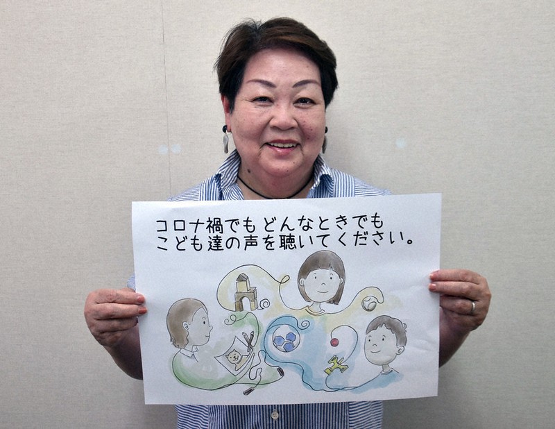 NPO法人関西こども文化協会の事務局長の蔦田夏さん=大阪市中央区で、益川量平撮影