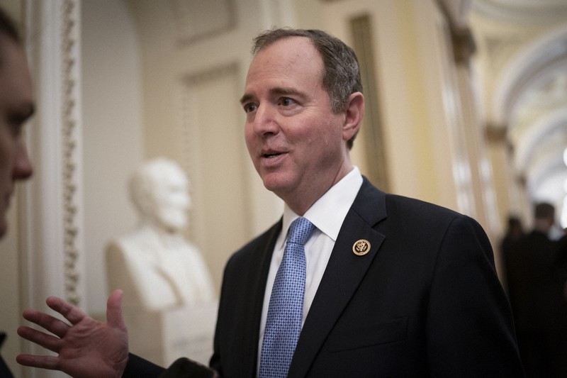 米司法省の捜査対象とされていたシフ下院議員=2020年3月、AP