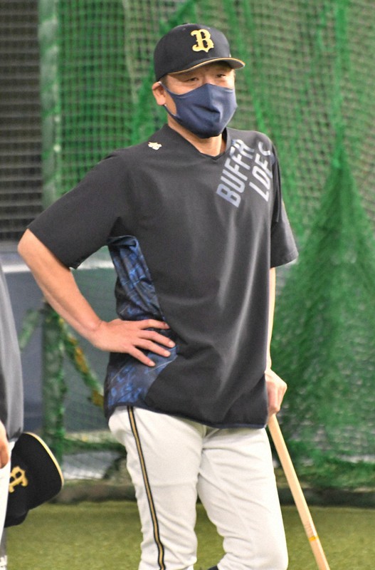 オリックスの中嶋聡監督=京セラドーム大阪で2021年6月10日午後2時46分、石川裕士撮影
