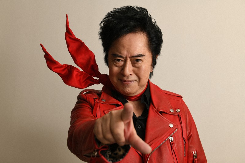 歌手の水木一郎さん=東京都渋谷区で2019年11月、内藤絵美撮影