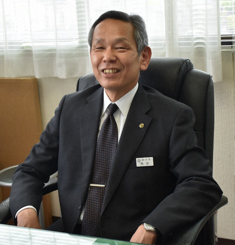 鹿島臨海鉄道の角田英樹副社長=茨城県大洗町桜道の本社で2021年5月28日、川島一輝撮影