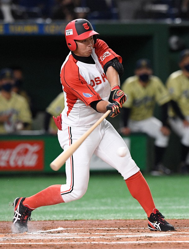 東芝の吉田潤内野手=東京ドームで2020年11月23日、西夏生撮影