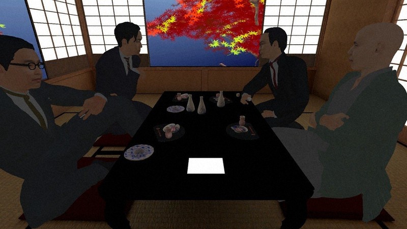 「ヴォイス・オブ・ヴォイド-虚無の声」のVR映像の一部、「左阿彌の茶室」の場面=山口情報芸術センター提供