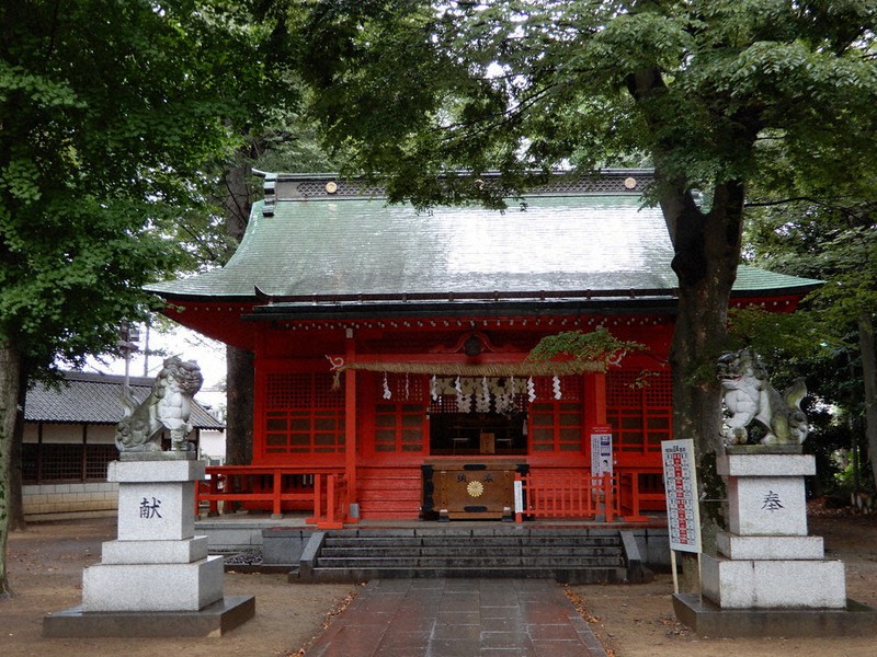 小野神社=東京都多摩市で、広瀬登撮影