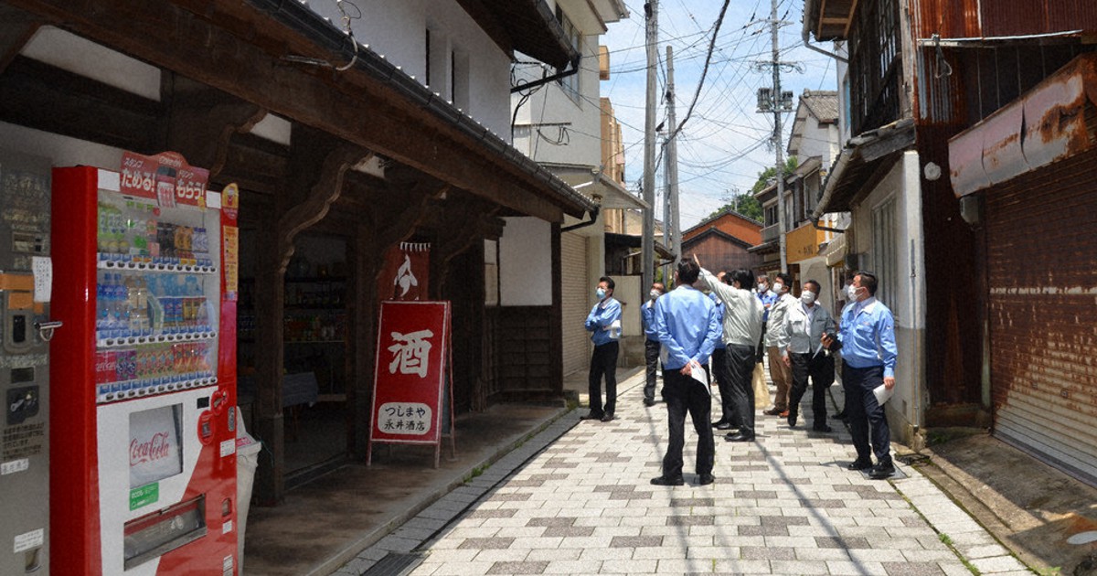 伝統的街並み (美々津)額装済み 日向市にある『美々津伝統的建造物群