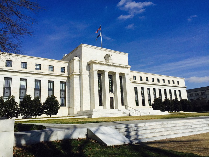 米連邦準備制度理事会(FRB)本部=米ワシントンで2016年2月、清水憲司撮影