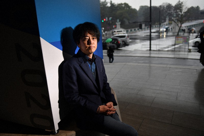 作家の中村文則さん=宮間俊樹撮影